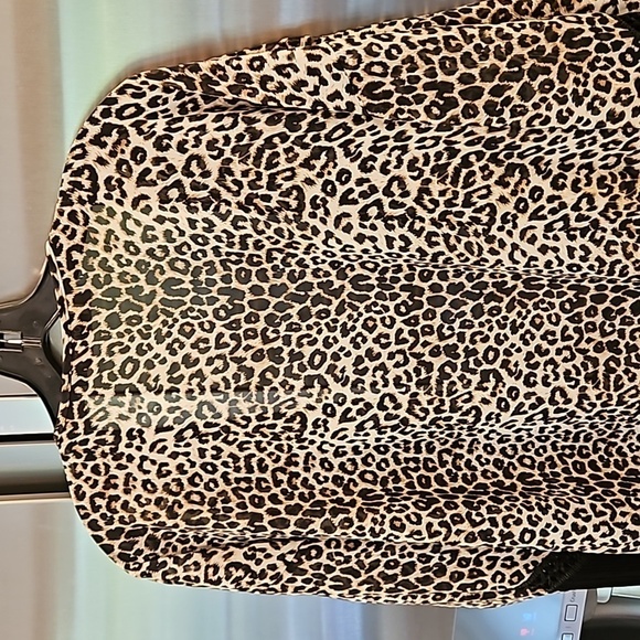 💕VERONICA M💕 Fringe Leopard Print Kimono Medium NWOT - Picture 4 of 13